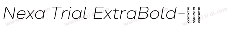 Nexa Trial ExtraBold字体转换
